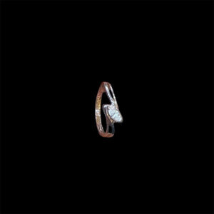 Elegant Rose Gold Diamond Leaf Ring