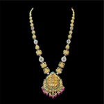 Majestic Lakshmi Antique Gold Long Haram