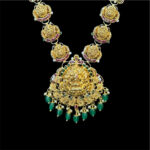 Regal Lakshmi Ruby Drop Gold Haram