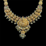 Majestic Lakshmi Peacock Gold Necklace