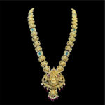 Regal Lakshmi Emerald & Diamond Gold Haram