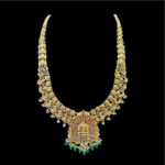 Majestic Lakshmi Temple Gold Necklace