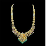 Divine Lakshmi Antique Gold Temple Haram