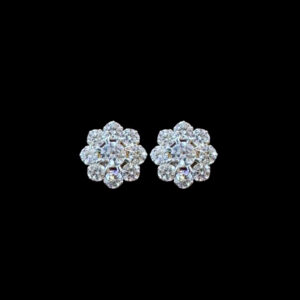 Ethereal Diamond Floral Studs