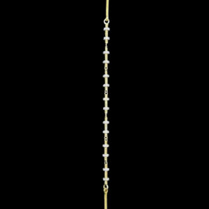 Dainty Diamond Station Gold Bracelet