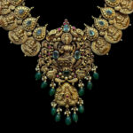 Divine Lakshmi Kasu Antique Gold Temple Haram