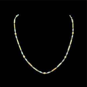 Elegant Gold & Pearl Beaded Chain