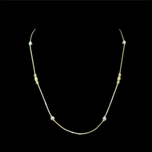 Dainty Gold & Pearl Bead Chain