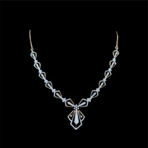 Ethereal Diamond Kite Drop Necklace