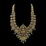Majestic Lakshmi Antique Gold Bridal Necklace