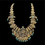 Divine Lakshmi Peacock Temple Gold Necklace