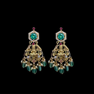 Regal Lakshmi Emerald Chandbali
