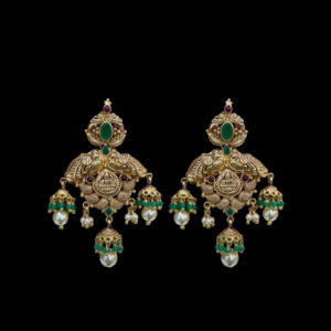 Divine Lakshmi Pearl Drop Chandbali