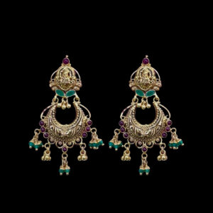 Divine Lakshmi Chandbali Jhumkas