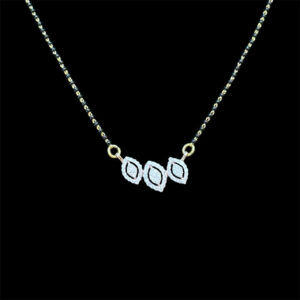 Elegant Diamond Marquise Mangalsutra