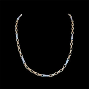 Classic Two-Tone Gold Box Link Chain
