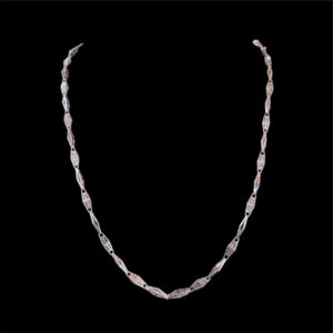 Graceful Two-Tone Gold Oval Bead Chain