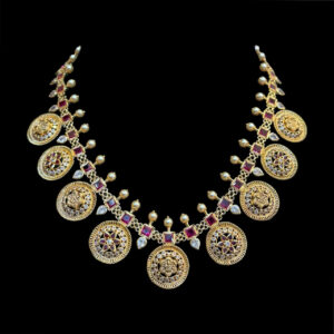 Grand Lakshmi Kasu Coin Gold Necklace