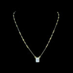 Elegant Diamond Square Gold Mangalsutra