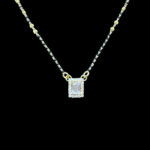 Elegant Diamond Square Gold Mangalsutra
