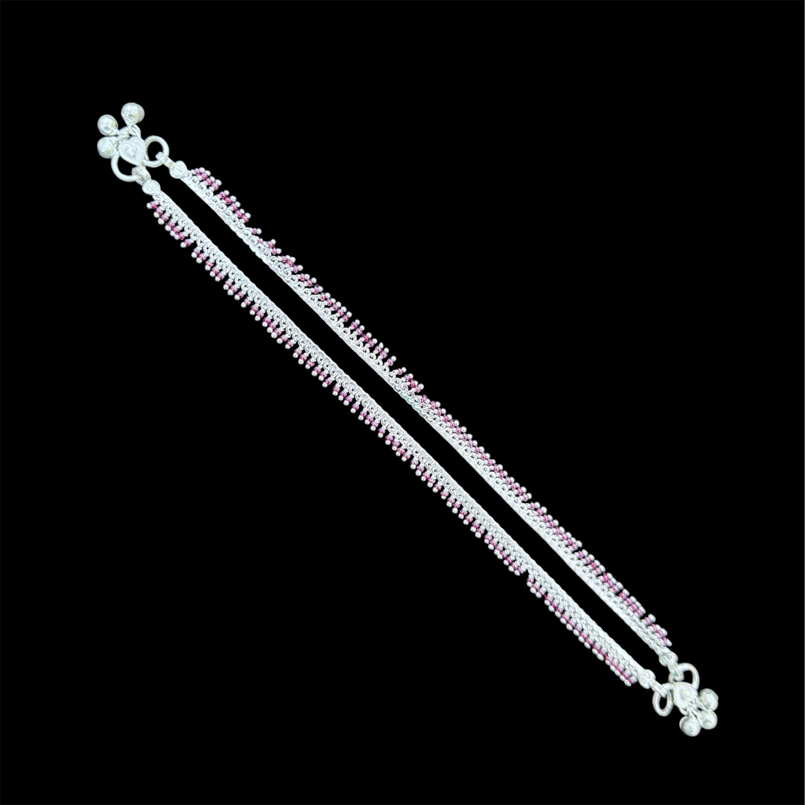 WhatsApp Image 2026-06-19 at 5.59.35 PM Ornate Silver Gemstone Anklets