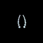 Radiant Diamond Curve Ear Climbers
