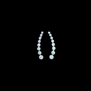 Radiant Diamond Curve Ear Climbers