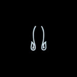 Radiant Diamond Curl Ear Climbers