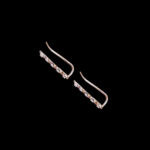 Ethereal Diamond Leaf Vine Ear Climbers