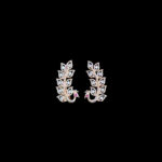 Ethereal Diamond Leaf Vine Ear Climbers