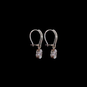 Radiant Oval Drop Diamond Earrings