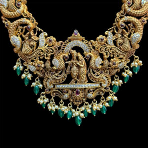 Majestic Nakshi Antique Gold Bridal Haram