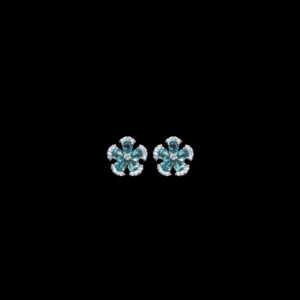 Ethereal Emerald & Diamond Floral Studs