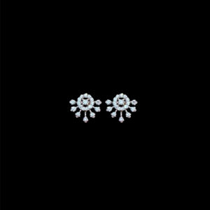 Radiant Diamond Blossom Studs