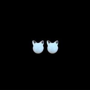 Whimsical Kitten Enamel Studs