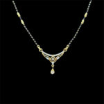 Graceful Diamond Black Bead Mangalsutra