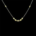 Classic Gold Black Bead Chain