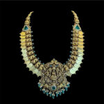 Divine Lakshmi Kasu Antique Gold Haram