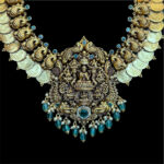 Divine Lakshmi Kasu Antique Gold Haram