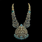 Divine Lakshmi Antique Gold Long Haram