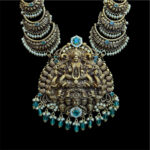 Divine Lakshmi Antique Gold Long Haram