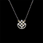 Elegant Diamond Black Bead Mangalsutra