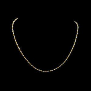 Elegant Two-Tone Gold Bead Chain