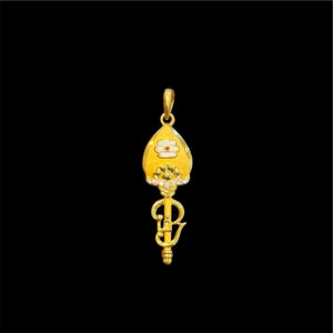 Divine Antique Gold Mango Pendant