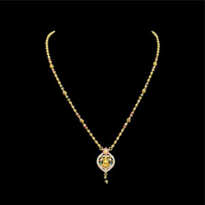 Divine Lakshmi Antique Gold Chain