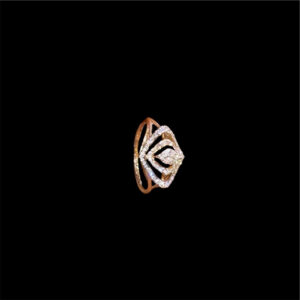 Ethereal Diamond Spiral Ring