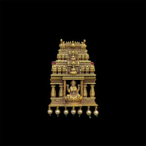 Divine Gopuram Temple Gold Pendant in 22 KT gold by Gold Palace, Nellore