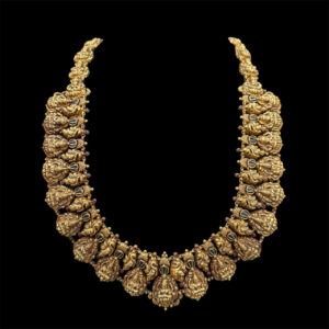 Divine Temple Nakshi Antique Gold Haaram in 22 KT gold by Gold Palace, Nellore