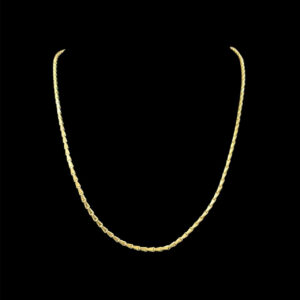 Timeless Bamboo-Cut Gold Chain in 22 KT gold by Gold Palace, Nellore