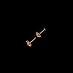 Celestial Diamond Blossom Rose Gold Studs in 18 KT gold by Gold Palace, Nellore